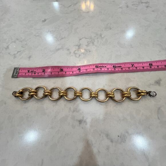 Gold link bracelet - Picture 3 of 9